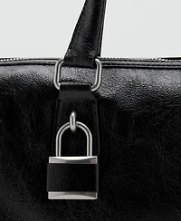 Mango Women's Rectangular Handles Handbag