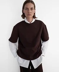 Mango Women's Oversized Cotton T-Shirt