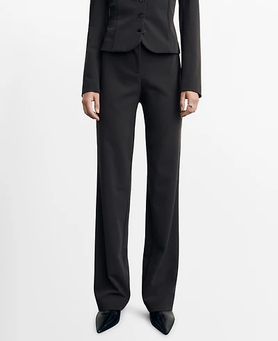 Mango Women's Seamless Straight-Leg Dress Pants