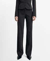 Mango Women's Seamless Straight-Leg Dress Pants