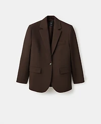 Mango Women's Straight-Fit Suit Jacket