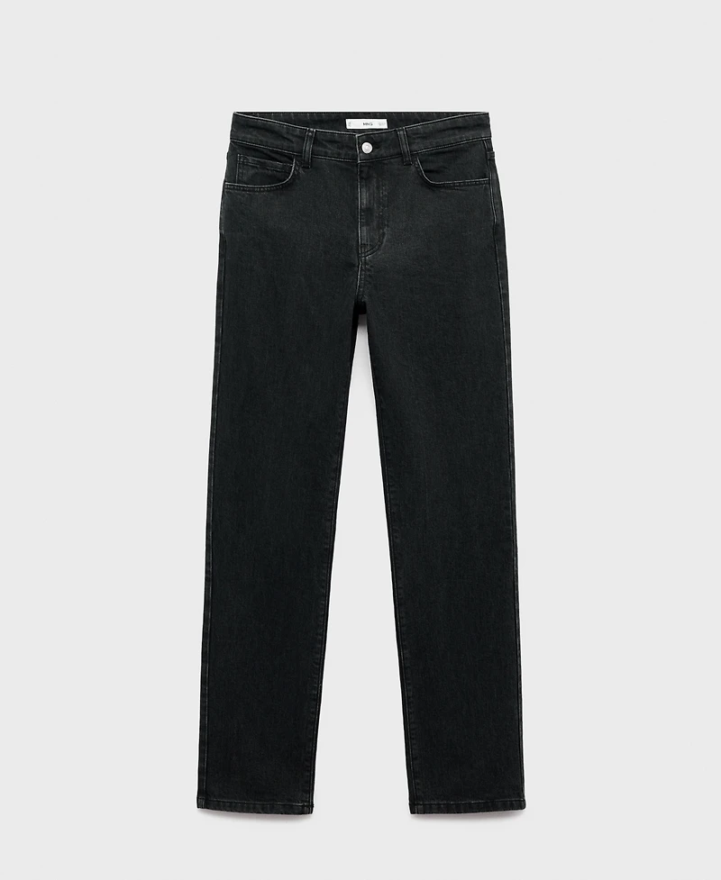 Mango Women's Mid-Rise Straight Jeans
