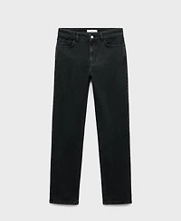 Mango Women's Mid-Rise Straight Jeans