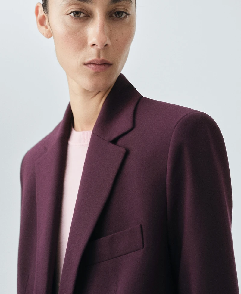 Mango Women's Wool-Blend Suit Jacket