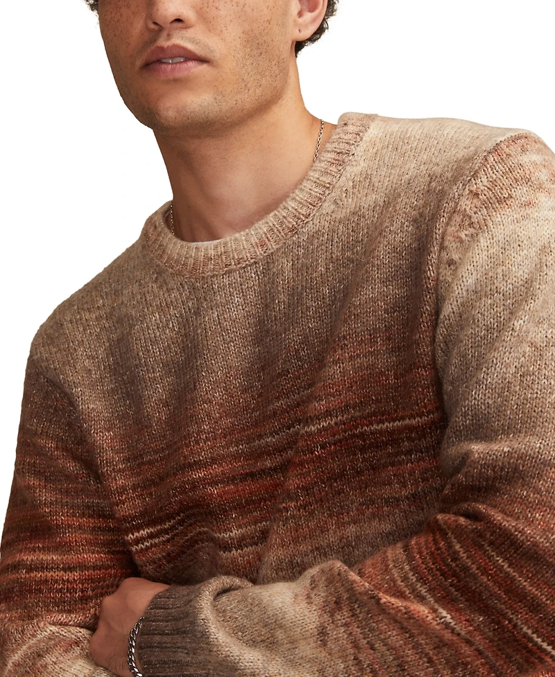 Lucky Brand Men's Space Dye Crewneck Sweater