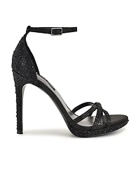 Nine West Women's Lartay Embellished Strappy Stiletto Dress Sandals