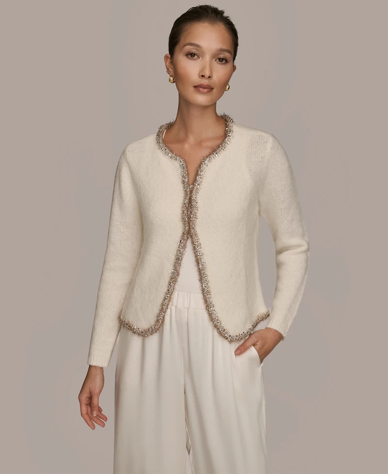 Donna Karan Weekend Women's Long Sleeve Crew Neck Jacket