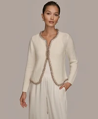 Donna Karan Weekend Women's Long Sleeve Crew Neck Jacket