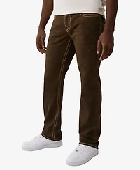 True Religion Men's Big T Stitch Detail Straight Fit Jeans