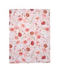 Bedtime Originals Flower Power Floral/Strawberry Soft/Cozy Fleece Baby Blanket