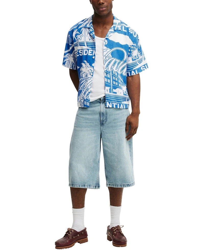 Cotton On Men's Cabana Short-Sleeve Shirt