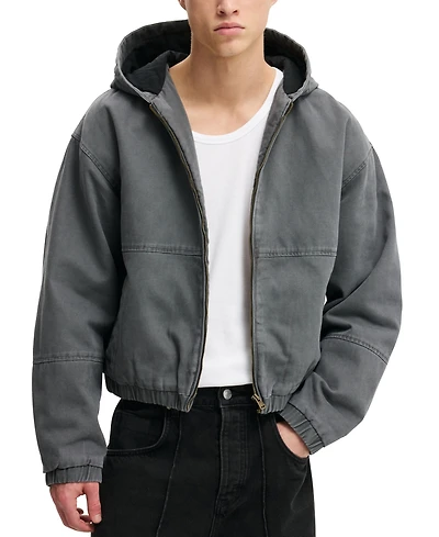 Cotton On Men's Cropped Hooded Bomber