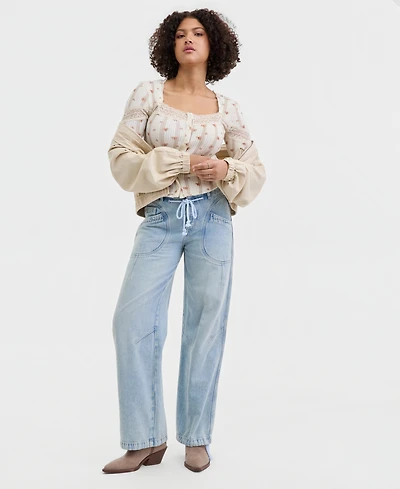Free People Women's Love Language Pull-On Jeans