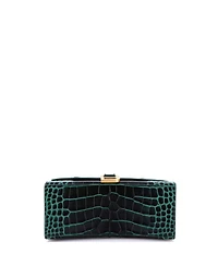Pre-Owned Balenciaga Hourglass Top Handle Bag Embossed Leather