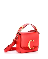 Pre-Owned Chloe Mini C Flap Bag Leather
