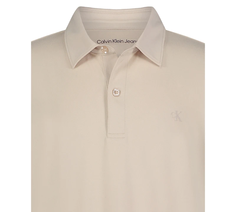 Calvin Klein Boys 8-20 Monogram Detail Tech Polo Shirt