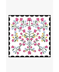 Jessie Zhao New York Double Sided Silk Scarf Floral Echo