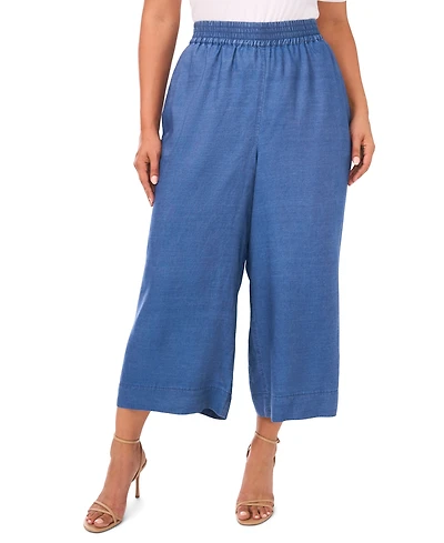 Vince Camuto Plus Smocked Waist Wide Leg Pants