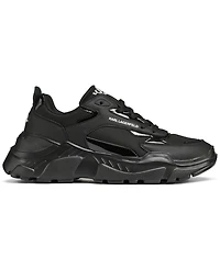 Karl Lagerfeld Paris Men's Patent Detail Round Toe Runner Shoes