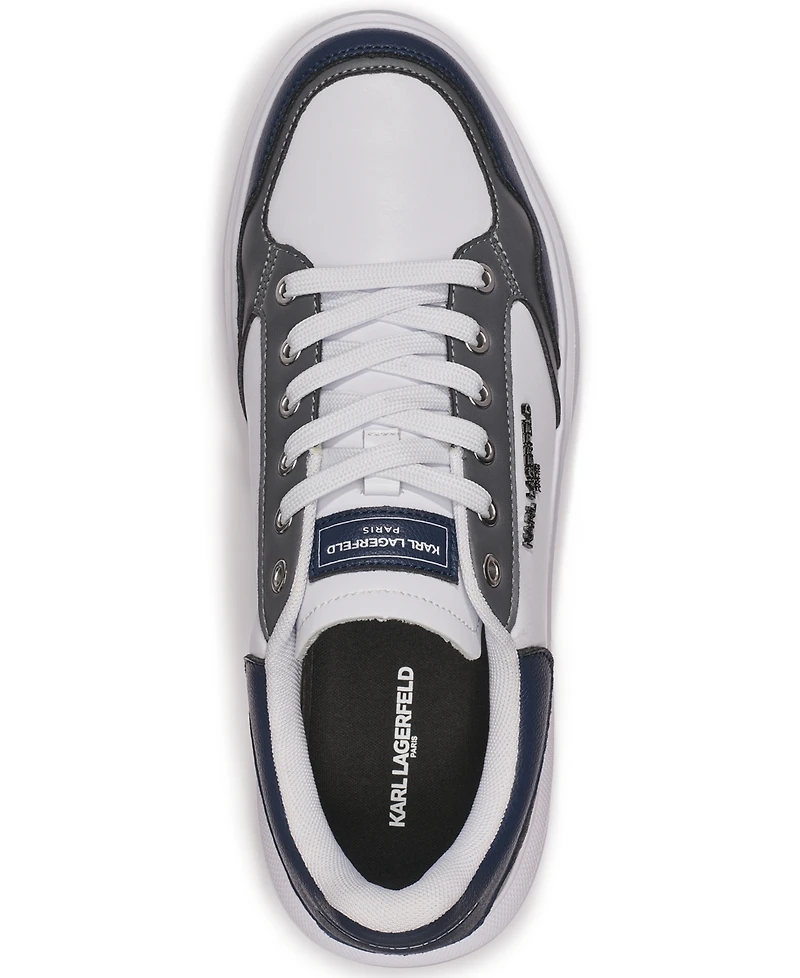 Karl Lagerfeld Paris Men's Multi-Color Side Logo Bit Sneakers