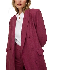 Lily and Lionel London Women's Jakki Tailored Herringbone Print Coat