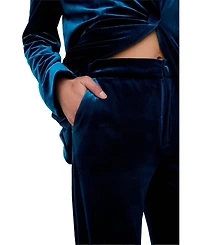 Lily and Lionel London Women's Valerie Straight Leg Velvet Trouser