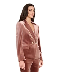 Tahari Asl Women's Velvet Lapel Collar Blazer