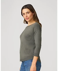 Cable & Gauge Women's Apple Drop Shoulder Tunic Sweater