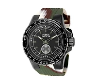 Invicta Men's 49320 Aviator Quartz Multifunction Black Dial Watch
