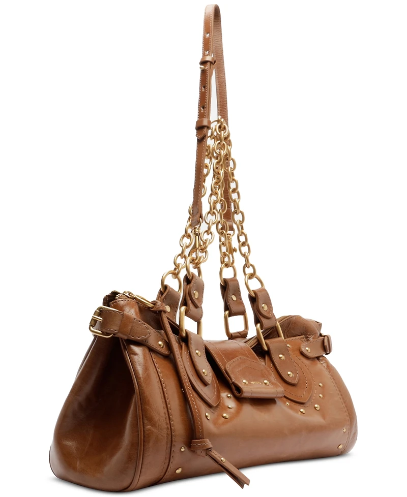 Arezzo Gio Medium Leather Shoulder Handbag