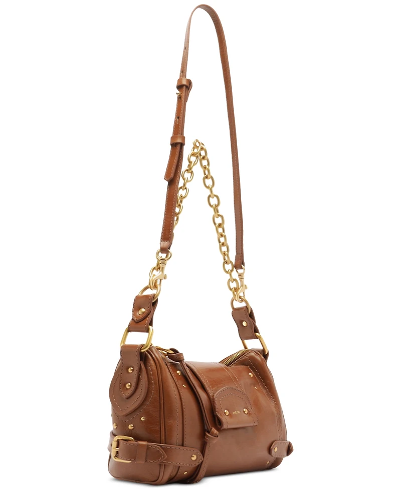 Arezzo Gio Small Chain Strap Leather Shoulder Handbag