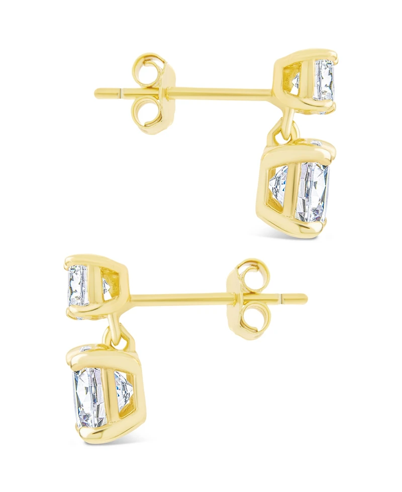 Sterling Forever Silver Galatea Brilliant Cut Cz Studs