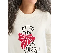 Style & Co Petite Whimsy Printed Pull-On Sweater, Macy's Exclusive