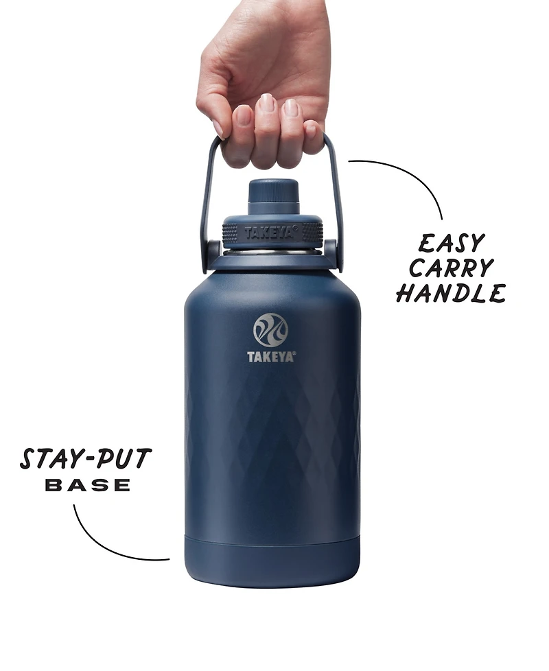 Takeya Sport 64 oz. Triple-Insulated Water Bottle with Spout Lid