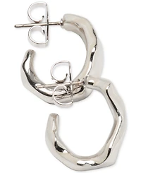 kate spade new york Silver-Tone Molten Hoop Earrings