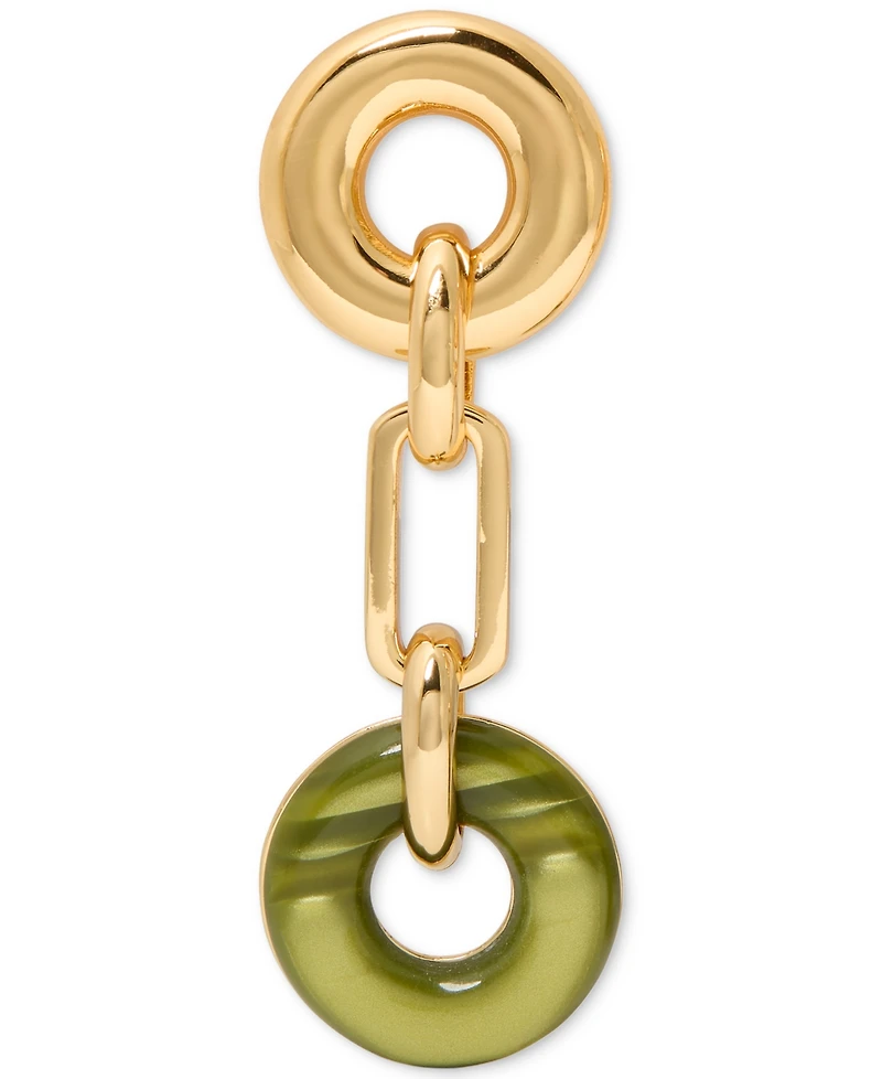 kate spade new york Cubic Zirconia Interlock Linear Drop Earrings