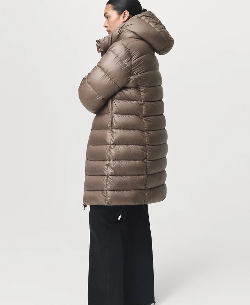 Mango Women's Hood Quilted Coat