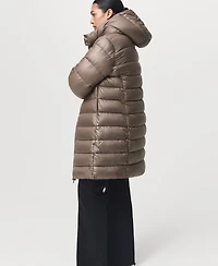 Mango Women's Hood Quilted Coat