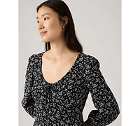 Levi's Women's Odette Holiday V-Neck Mini Dress