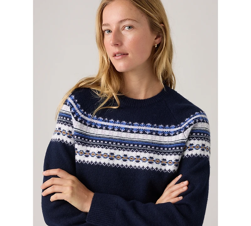 Levi's Women's Lou Fair Isle Crewneck Sweater