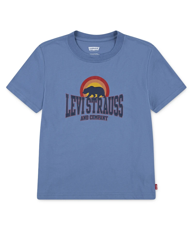 Levi's Boys 4-7 Bear With Me Graphic Print Short Sleeve T-Shirt