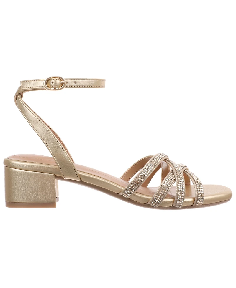 Style & Co Women's Vidaaa Block Heel Embellished Sandals, Macy's Exclusive