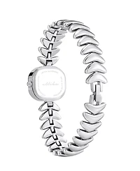 Ettika Metal Moderna Silver Plated Bracelet Watch, 80mm