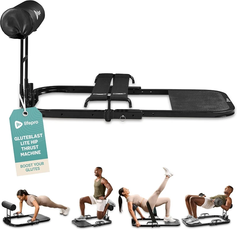 LifePro GluteBlast Hip Thrust Machine - Premium Home Gym Equipment for Glutes, Hips & Thighs