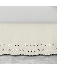Fresh Ideas Ruffled Eyelet 14" Drop Bedskirt