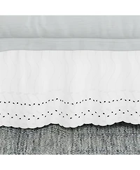 Fresh Ideas Ruffled Eyelet 14" Drop Bedskirt, King