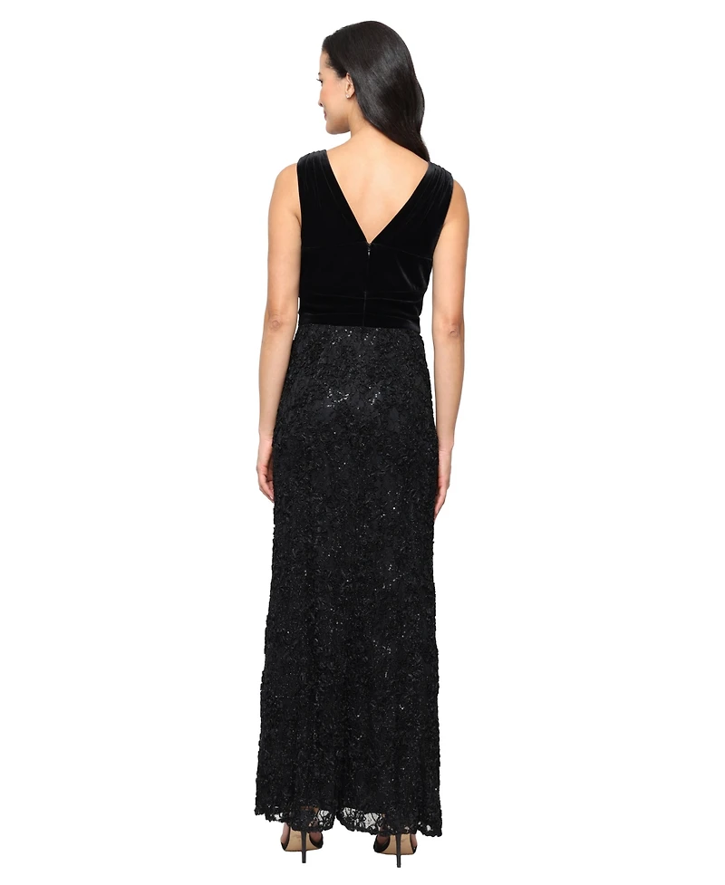 Alex Evenings Petite Sleeveless Soutch A-Line Long Dress