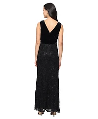Alex Evenings Petite Sleeveless Soutch A-Line Long Dress