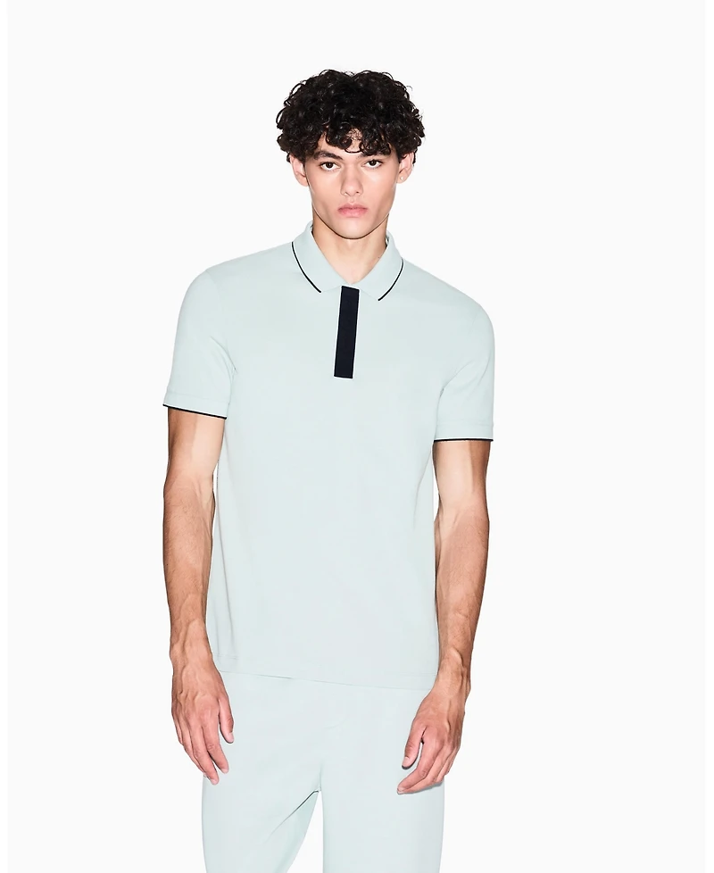 A|X Armani Exchange Men's Grosgrain Logo Polo Shirt