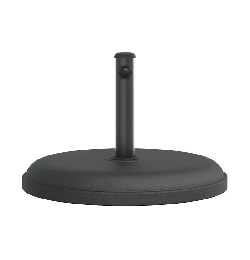 vidaXL Parasol Base Black Plastic and concrete base, iron tube Universal